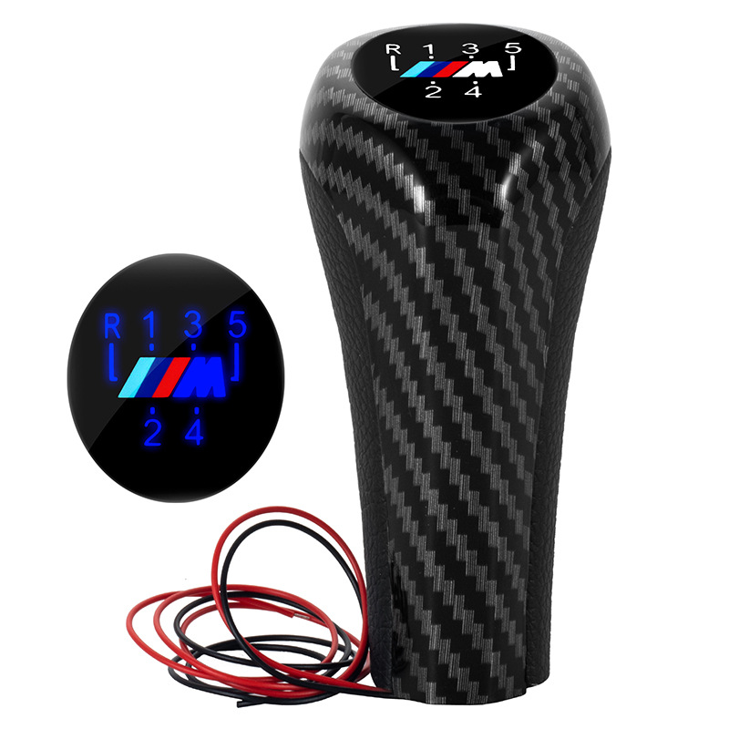 Pomo de Palanca de Cambios Iluminado de 56 Velocidades para BMW E30 E60 E84, Accesorios para Automóviles con Transmisión Manual image 2