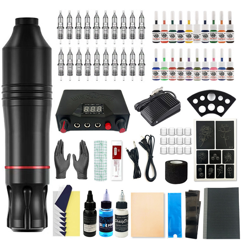 Tattoo Pen Set, Line Cutting and Fogging Practice Tools, Motor Integrated Tattoo Machine, Beauty Tattoo and Embroidery Equipment Wholesale Tattoo Pen Set, Line Cutting and Fogging Practice Tools, Motor Integrated Tattoo Machine, Beauty Tattoo and Embroidery Equipment Wholesale