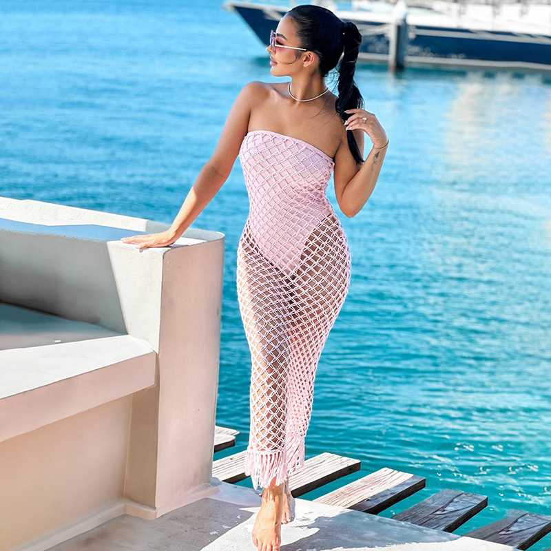 summer sexy solid color tube top sleevless