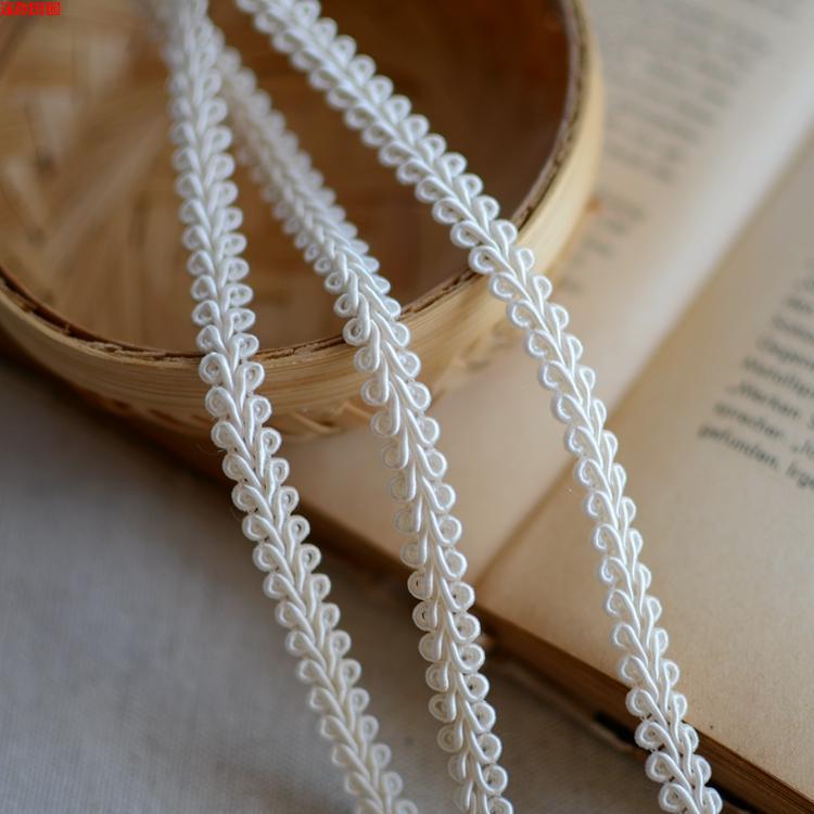 蕾丝花边辅料米色龙骨织带花边diy布艺沙发装饰材料