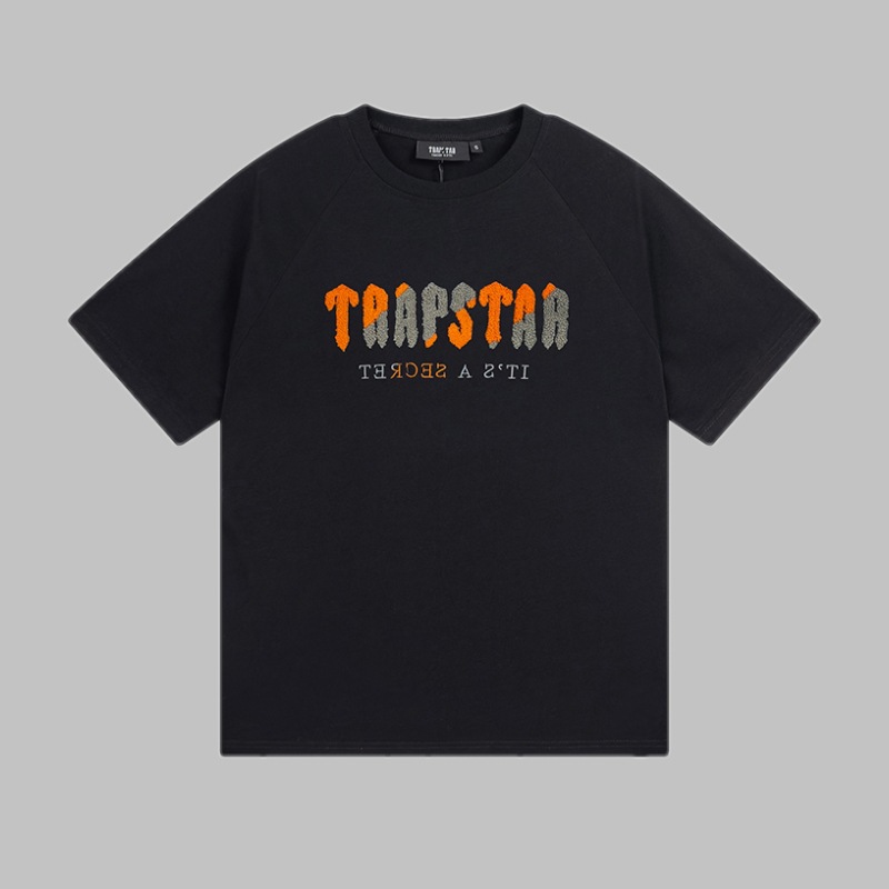 Comercio exterior transfronterizo Trapstar Arco Iris letras gradiente toalla bordado de manga corta Camiseta niebla calle pantalones cortos traje