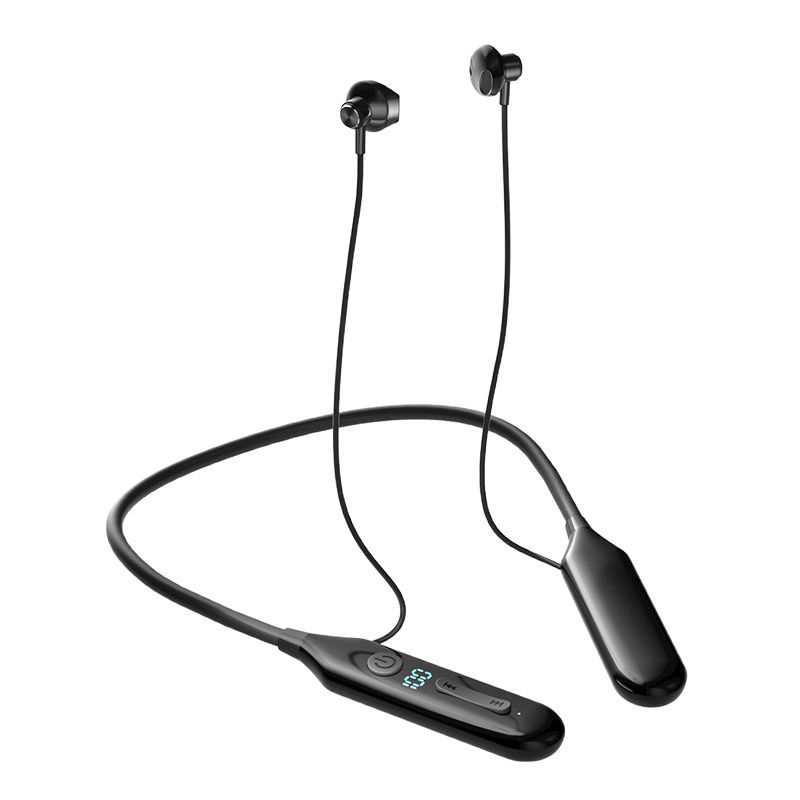C373C ネックバンド型 Bluetooth デジタルディスプレイ搭載 スポーツ用 大容量バッテリー 超長持ち ネックバンド型 ノイズキャンセリング 汎用 5.4 Bluetooth イヤホン|undefined