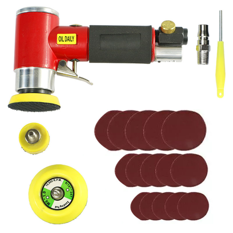 Máquina pulidora neumática de 2 pulgadas de 3 pulgadas máquina de papel de lija máquina de pulir máquina de encerado de coche pequeña máquina de pulir fábrica oferta especial directa