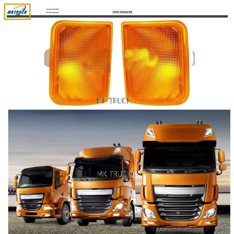 Señal de giro de la luz de esquina 0066698 para Duff Camión Serie XF Luz de señal halógena Accesorios de la lámpara de ancho