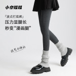 小奈姐姐波点灰色打底裤女秋冬加绒保暖2025新款打底显瘦腿连裤袜