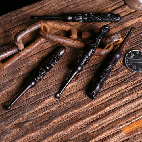 Black sandalwood carved ear scoop, peach wood ear scoop, children's ear scoop, adult ear picking tool