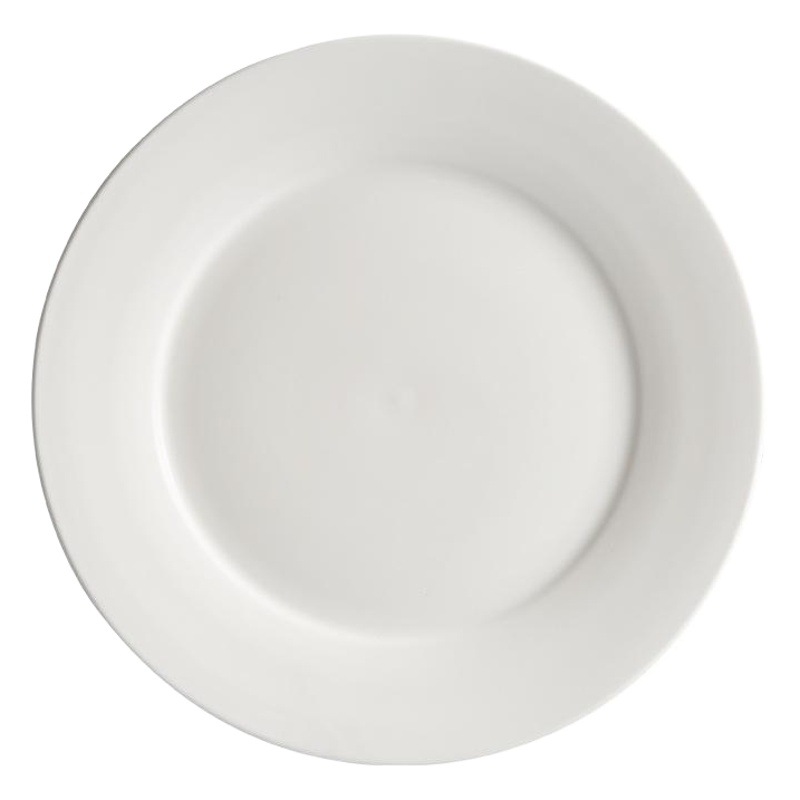 Platos de cerámica, blancos, gruesos, personalizables con logotipo, plato redondo plano, plato poco profundo, comida occidental, transfronterizo