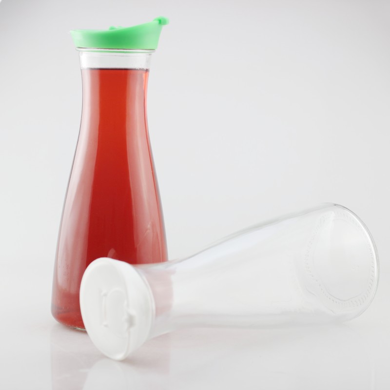 亚马逊1L牛奶一字牛奶瓶玻璃瓶大号果汁瓶咖啡瓶液体储 物玻璃瓶