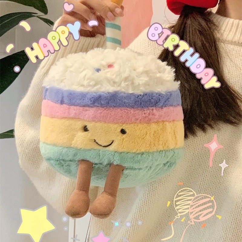 誕生日ケーキ人形ぬいぐるみ面白い人形かわいい楽しいペンダント誕生日プレゼント女の子人形|undefined