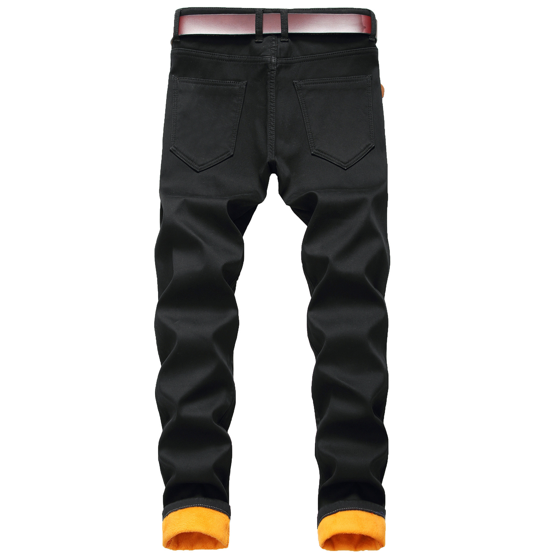 Herren Winter Plüsch Jeans, personalisierte Wärme, Herren dicke Denim Jeans_voghion.com
