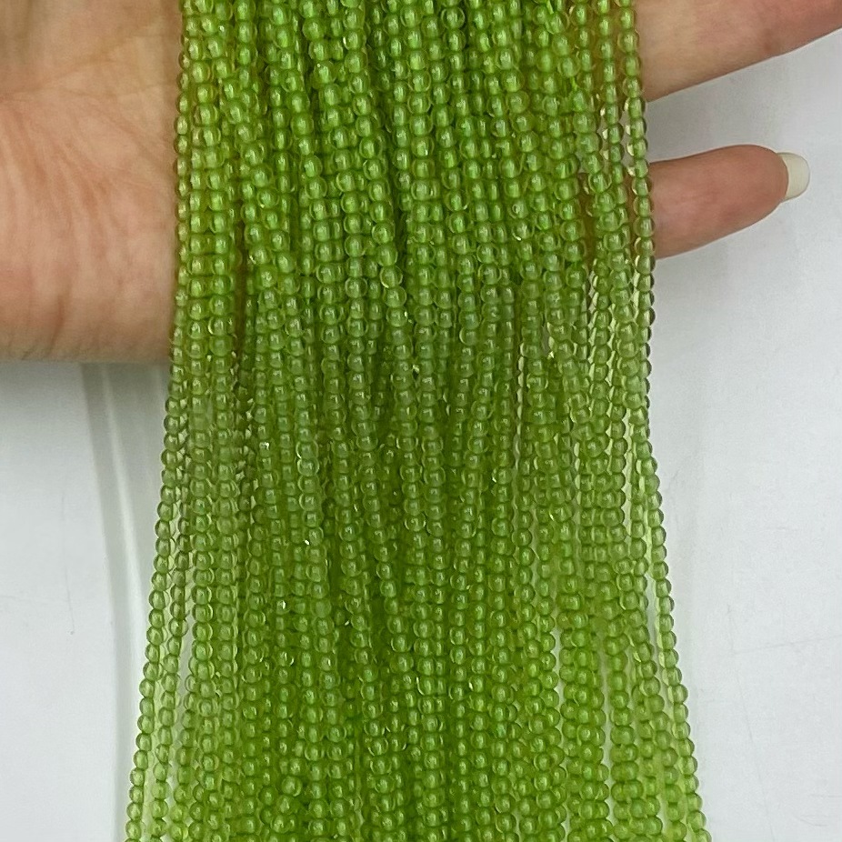 メーカー卸売天然ペリドット丸玉、算盤玉、角砂糖型、長方形、異形カット、光沢仕上げDIYジュエリーアクセサリー