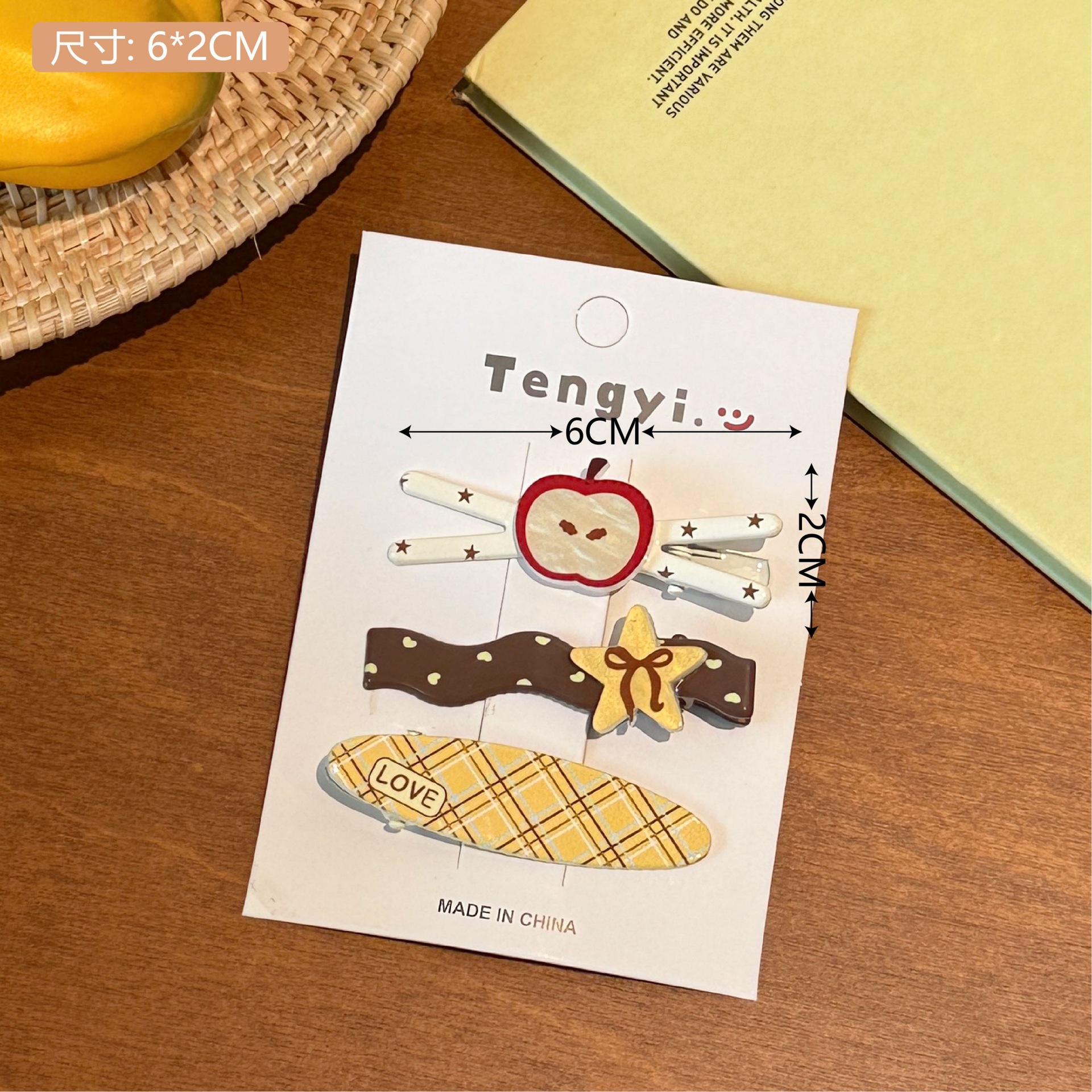 2# Apple Hairpin Set