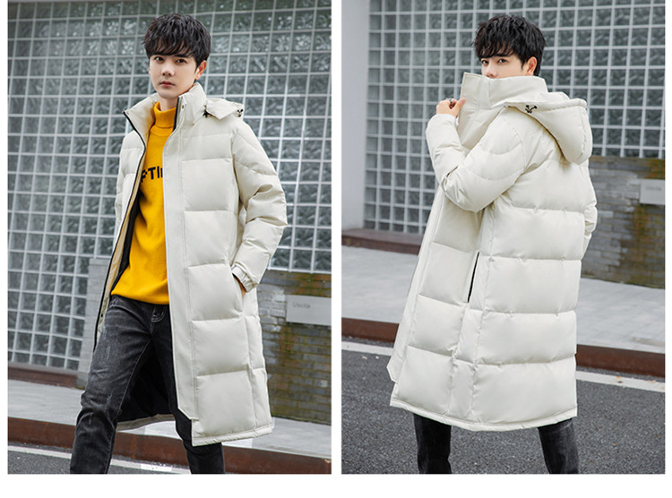 Longline Down Jacket For Men And Women Winter Thickened Coat_voghion.com