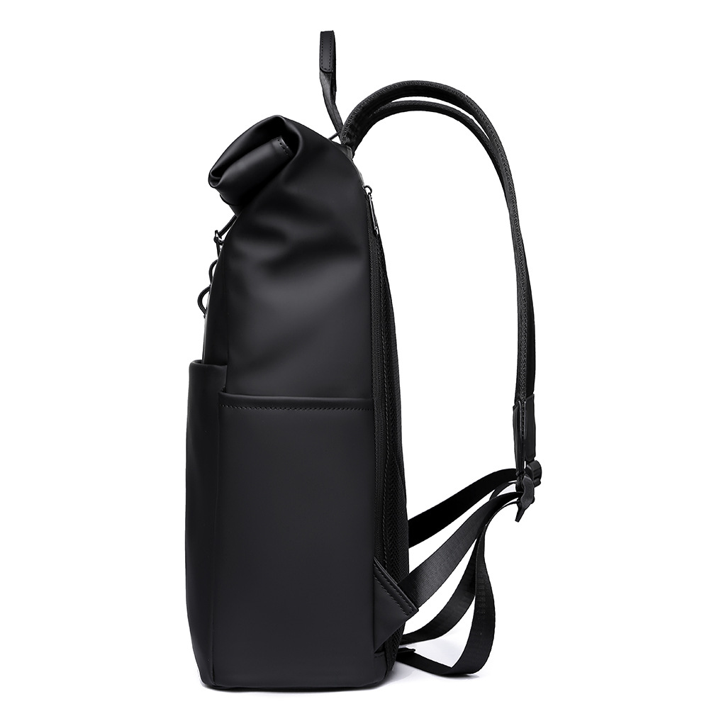 2025 nueva mochila de película de cuero para hombre antirrobo, mochila para computadora de viaje de gran capacidad, mochila escolar para estudiantes de secundaria