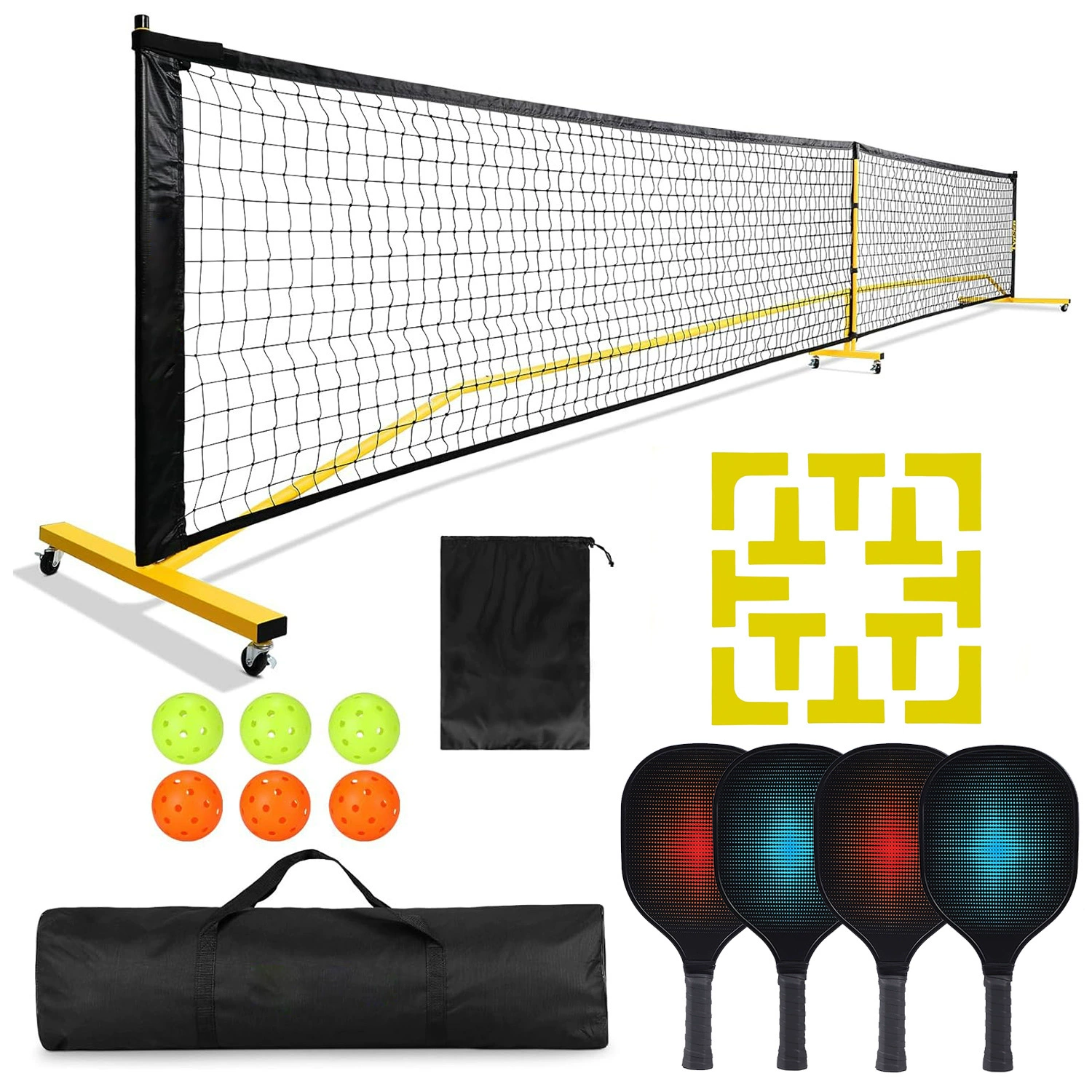 Poppita Pilling Stadium Grid Grid Set Set Set outdoor Sports Training Silicone Positioning Line Line