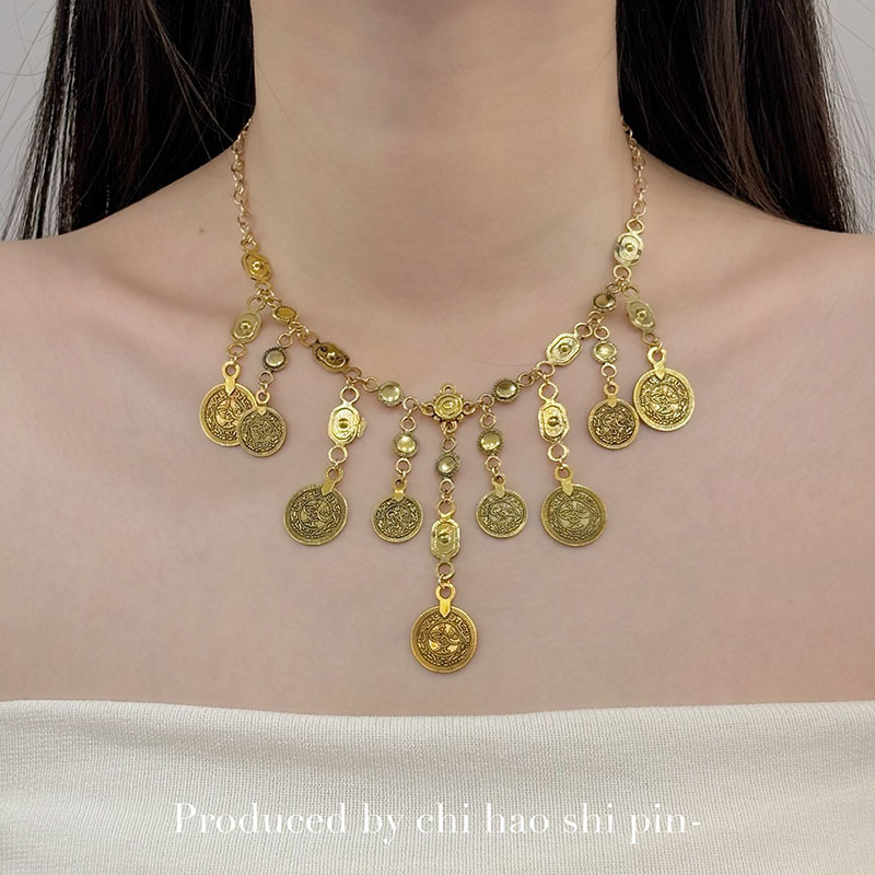 欧美金属风重工项链女小众甜酷设计感个性辣妹轻奢百搭潮流锁骨链|undefined