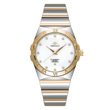 外贸新款时尚欧美手表合金女士手表简约休闲女式石英表男士表批发