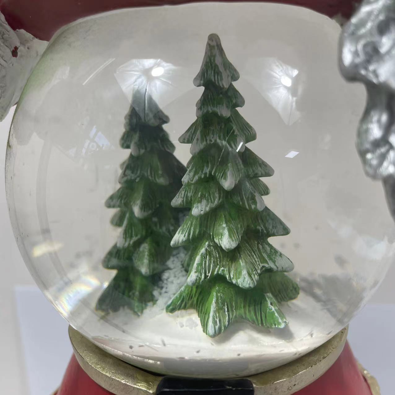 Fábrica al por mayor regalo de Navidad ELK bola agua artesanía con rotación interior música nieve función