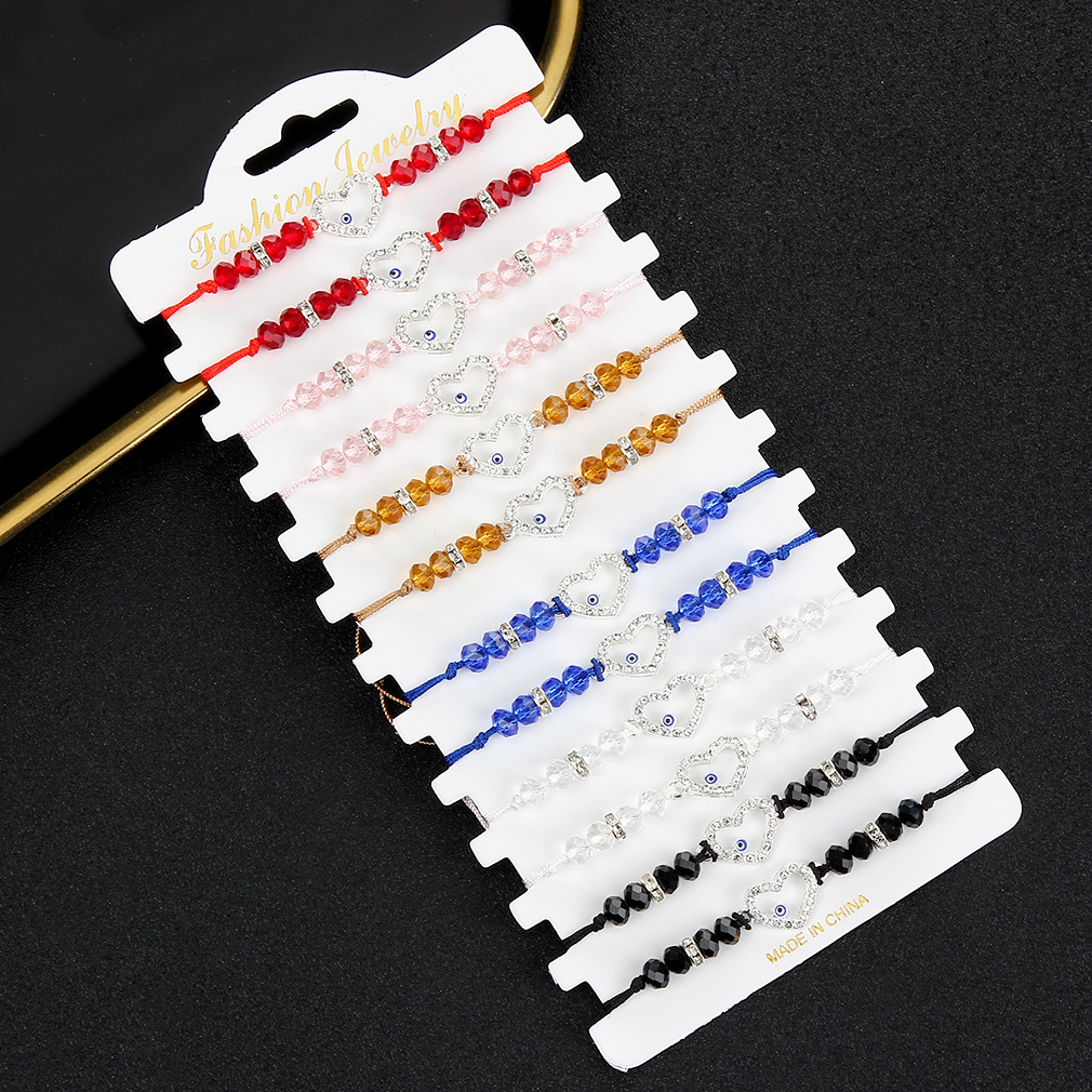 Fashion Devilu0027S Eye Palm Alloy Inlay Rhinestones Womenu0027S Bracelets 1 Set