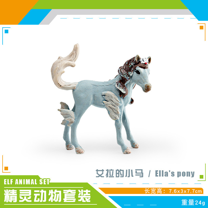 Juguete de plástico sólido de unicornio y Pegaso de tamaño mediano, modelo de simulación de cuento de hadas mítico, ideal para la venta transfronteriza en Amazon.