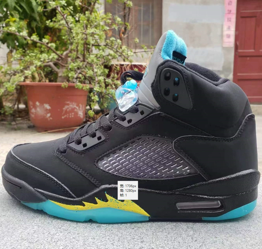 Putian Shoes AJ5 Cross -border International Flight White Orange Rabbit Alaries White Blue Bulls Oli Red Yellow Duck 5 basketball shoes
