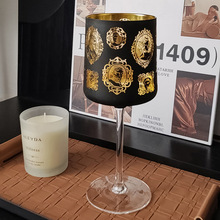 态生活复古风红酒葡萄酒玻璃杯创意相框高颜值洋酒杯高脚香槟杯子