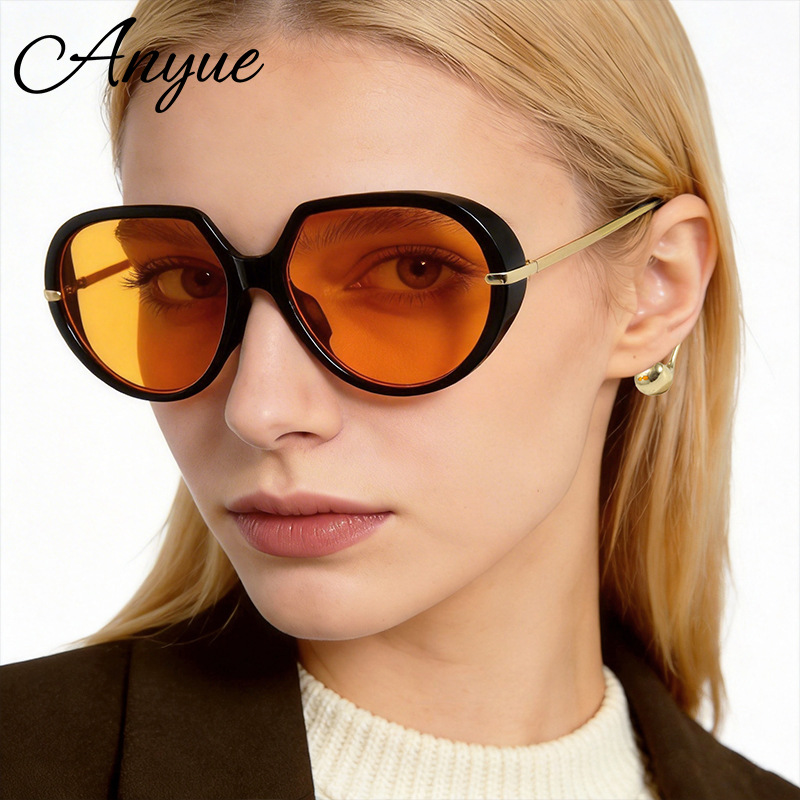 European and American Style Earrings, Women's Sunglasses, Cross-Border Fashion Large Frame Aviator Sunglasses, Vacation Trendy Men's Sunglasses