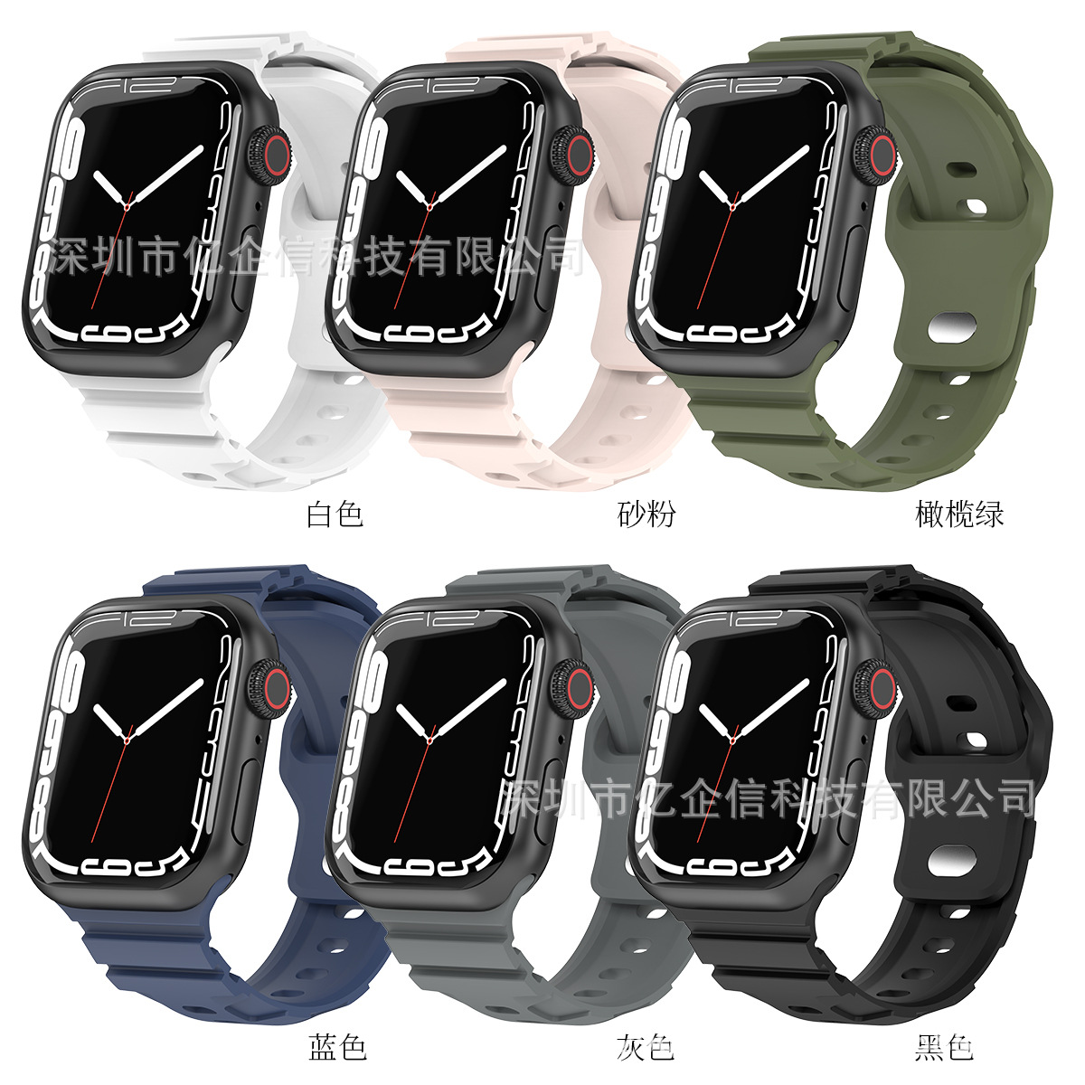 Applewatch 1-9 generaciones/se correas de Apple que absorben el sudor y transpirables correas de silicona iwatch deportivas