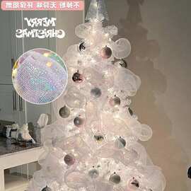 跨境2023新款圣诞树家用ins风圣诞装饰品网红圣诞节装饰白色代发