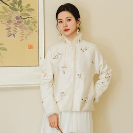 唐装套装;上衣;裙子