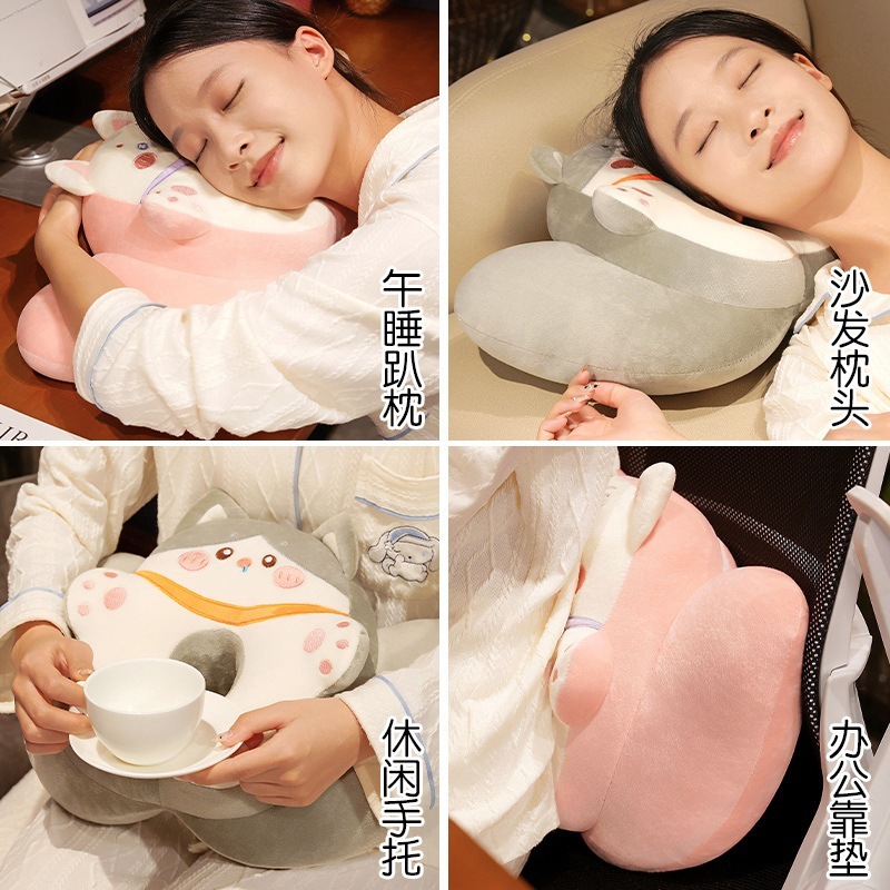 午睡枕办公室抱枕睡觉神器女生趴着睡枕头学生儿童教室桌上趴趴枕|undefined
