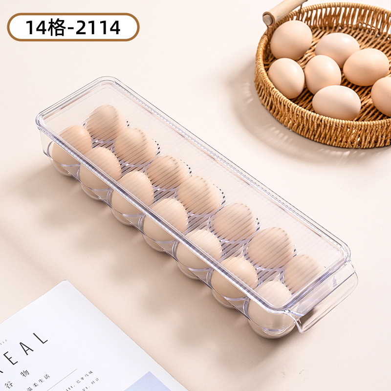 Caja de almacenamiento de huevos de plástico transparente de cocina con cubierta, caja de huevos frescos, soporte de huevos especial, soporte de huevos, soporte de huevos