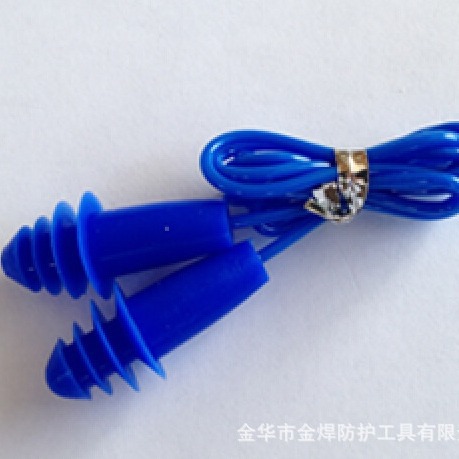 厂家一手货源大量批发圣诞树型带尼龙绳防噪音耳塞