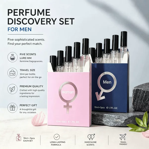 Lurehim Perfume for Women, Long-Lasting Light Fragrance, Cross-Border Popular Men's Mini Sample Set Body Spray