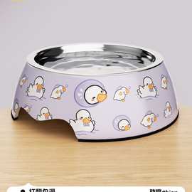 狗狗碗食盆防打翻猫碗喝水碗小狗粮饭盆不锈钢猫粮碗宠物用品