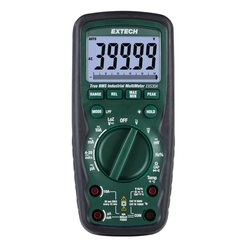 Extech EX530A-NIST Высокоточный истинный эффективный мультиметр промышленного и наружного измерения IP67 класса