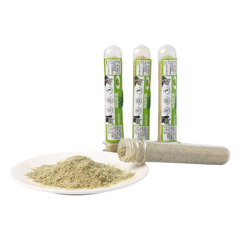 Catnip depilación en polvo gato hierba fina en polvo al por mayor depilación de mascotas descompresión auto-Hi Natural Cat snack gato divertido
