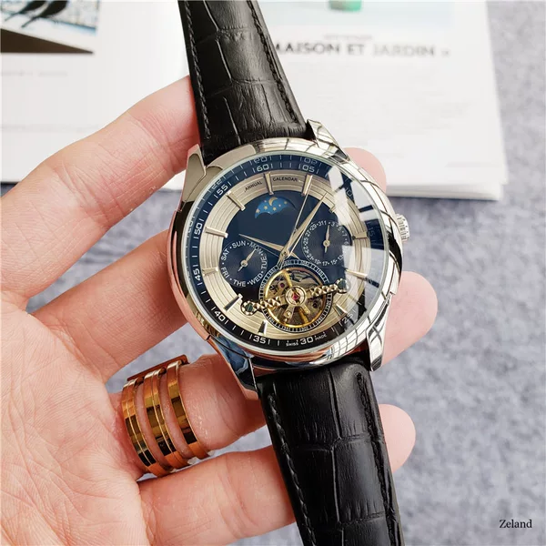2023 Foreign Trade Aliexpress Casual European Brand Fully Automatic Big Flywheel Fully Automatic Mechanical Watch Manufacturer Dropshipping