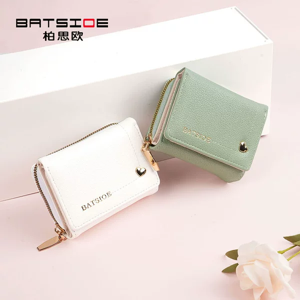 Cross-Border Large-Capacity Pu Short Women's Wallet Coin Holder Wallet Manufacturer Wholesale Girls Gift Bag Student Bag