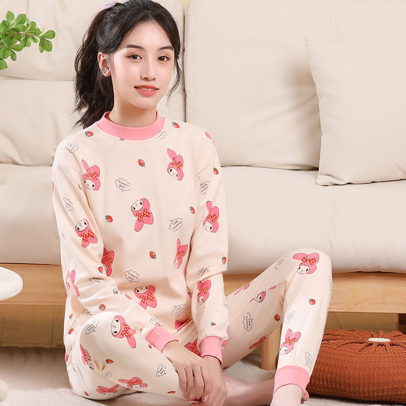 JSJ 청소년 코튼 울 미드 칼라 보우