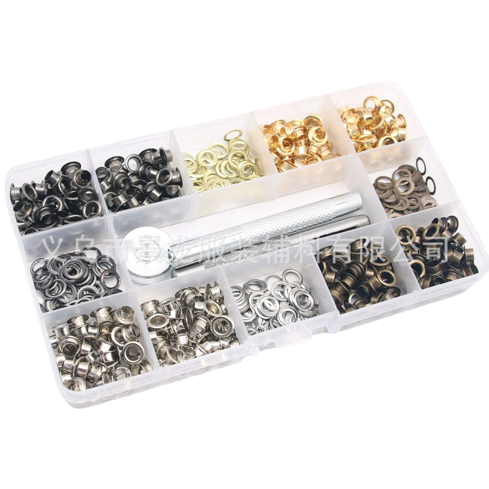 Para transfronterizo diámetro interior 6mm aire ojo ojal hebilla + herramienta de instalación traje 400 # zapato ojo etiqueta hueco remache botón