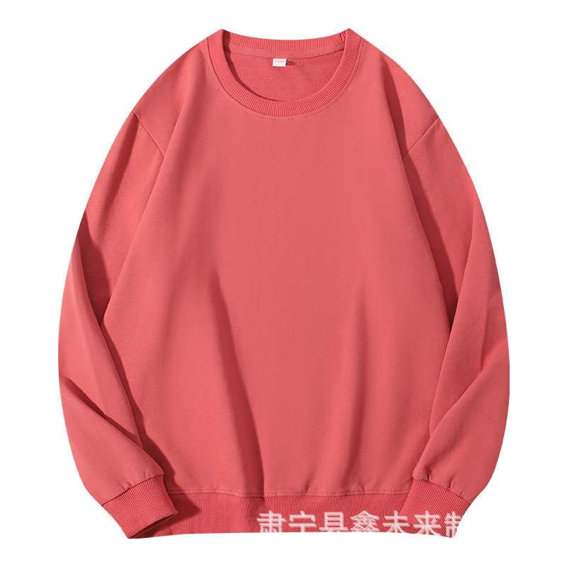 春と秋の260グラムの毛輪の丸首の衛衣の男女の純色の百合の頭の上着の底のシャツの卸売りのロゴ|undefined