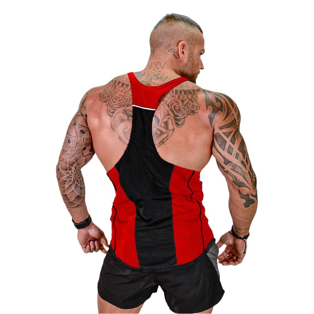 European Size Basketball Vest Men's Loose I-Shaped Quick-Drying Sleeveless Top Training Clothes Running Fitness Clothes