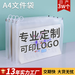 Three-dimensional zipper bag student cartoon pattern test paper document storage bag waterproof thickened a4 plastic transparent document bag