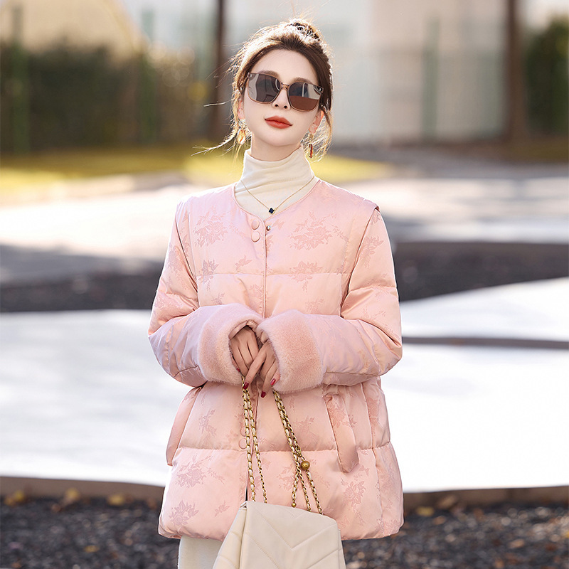 New Chinese-Style Light National Style down Jacket for Women, Winter New High-End Fashionable down Coat Ye6332