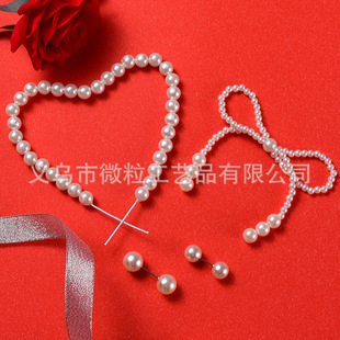 Goddess Festival online popular Pearl bow love cake decoration embossed love rose Valentine's Day