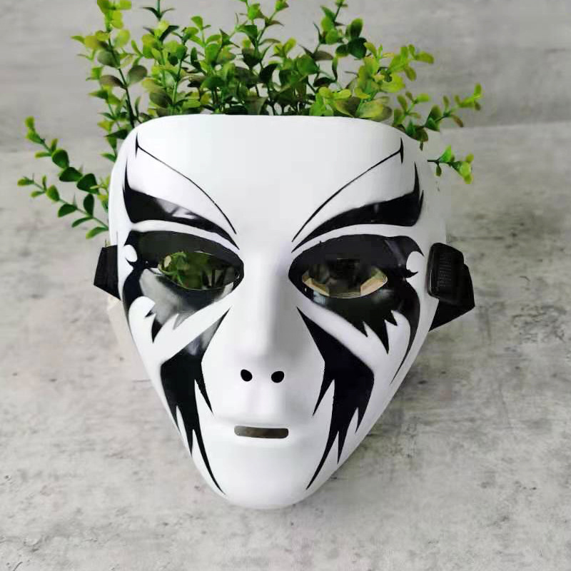 Máscara pintada de hip-hop, hombre y mujer, cara completa, hip-hop, bailarín enmascarado, baile de fantasmas, venganza, vestido de baile callejero