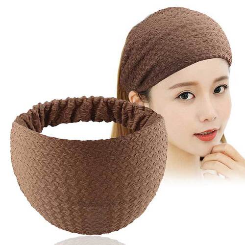 New Wide-Brim Hemispherical Fringe Lace Double Elastic Washable Hair Clip Headband for Women Windproof Postpartum Head Scarf