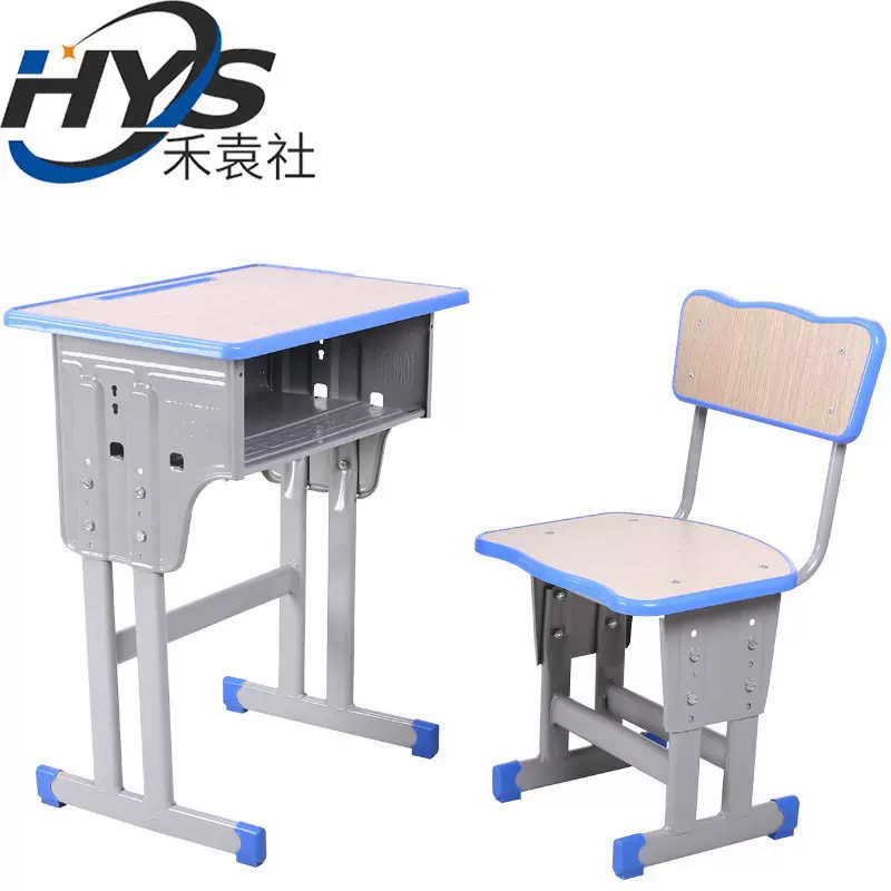 课桌椅厂家直供学校单双人学生辅导机构可升降学习桌培训班批发