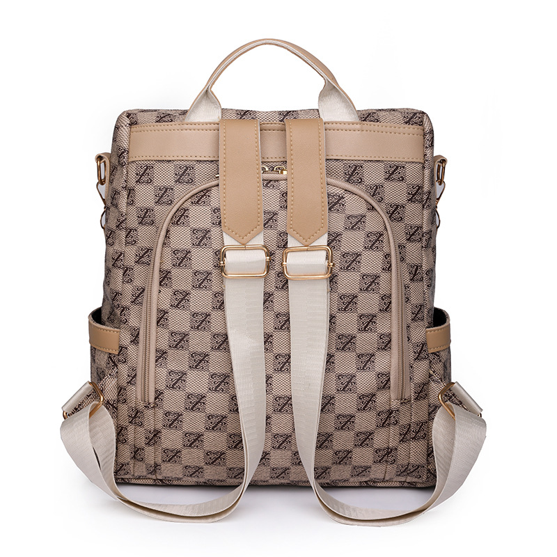 Ventas directas de fábrica 2023 nuevas damas coreanas de cuero suave mochila antirrobo moda versátil mochila de viaje multifuncional